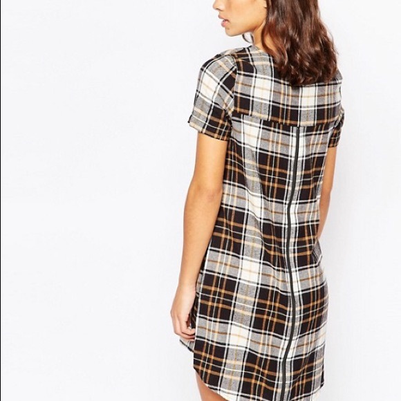 🆕 ASOS/Noisey May/ Plaid Shirt Dress 🆕 - Picture 2 of 5